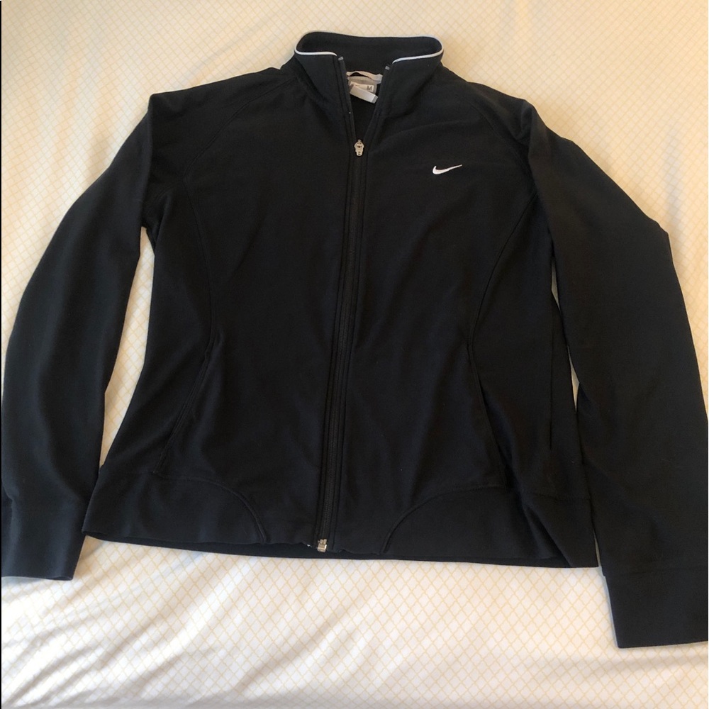 Nike Fit Dry Zip Up Jacket size medium black
